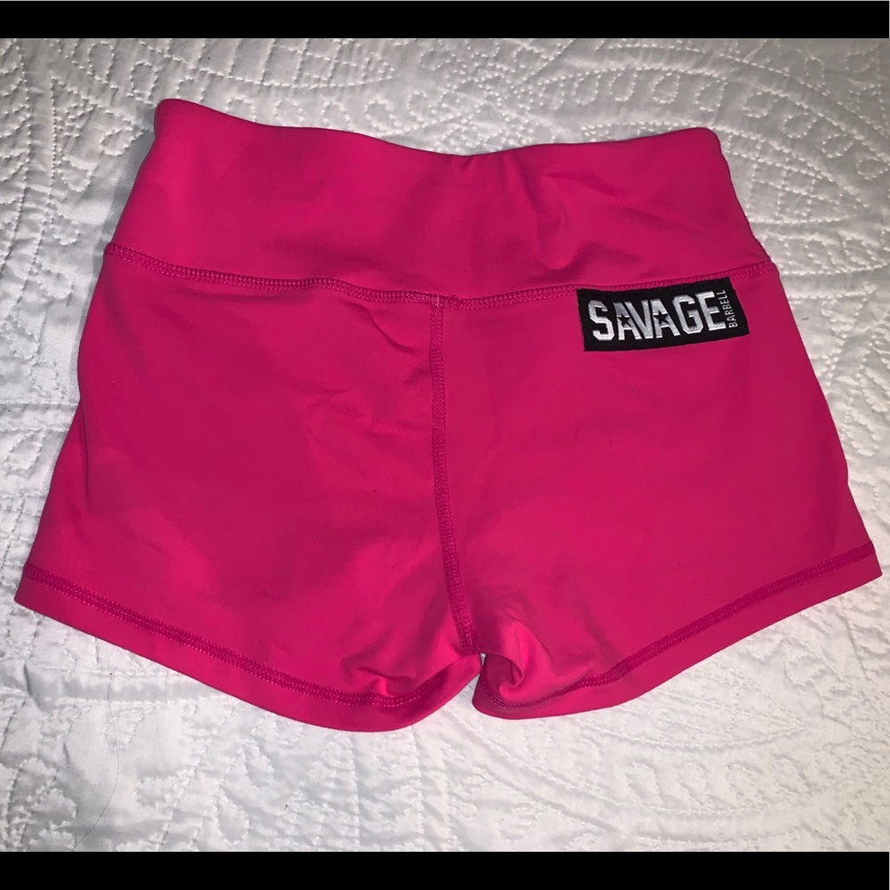 Savage barbell booty shorts